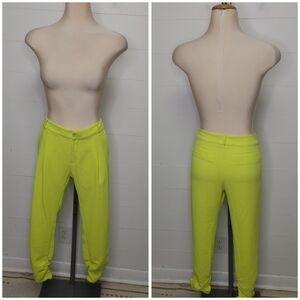 Parker Vibrant Yellow Cropped Pants Size S